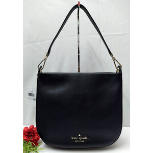 Kate Spade Lexy Black Pebbled Leather Zipper Closure Shoulder Bag - NWT $399
